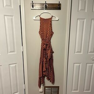 Boohoo Midi polka dot tank dress